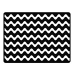 Wave Pattern Wavy Halftone Two Sides Fleece Blanket (Small) 45 x34  Blanket Front