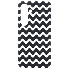 Wave Pattern Wavy Halftone Samsung Galaxy S24 6 2 Inch Black Tpu Uv Case by Loisa77