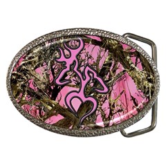 Pink Browning Deer Glitter Camo Camouflage Belt Buckles by Loisa77