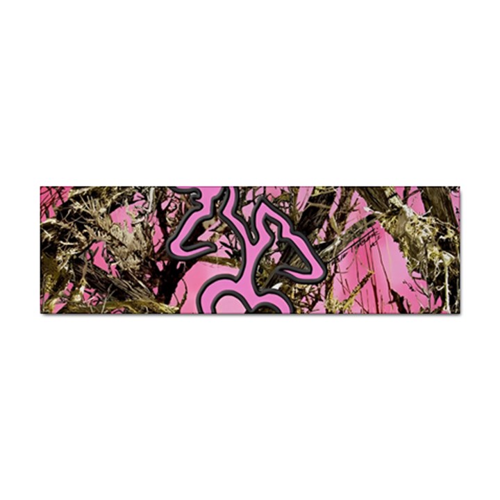 Pink Browning Deer Glitter Camo Camouflage Sticker (Bumper)