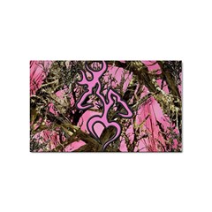 Pink Browning Deer Glitter Camo Camouflage Sticker Rectangular (10 Pack) by Loisa77