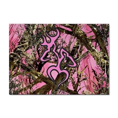 Pink Browning Deer Glitter Camo Camouflage Sticker A4 (100 Pack) by Loisa77