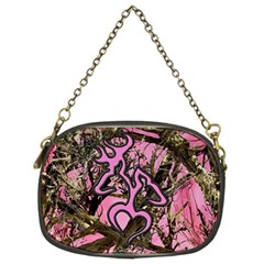 Pink Browning Deer Glitter Camo Camouflage Chain Purse (two Sides) by Loisa77