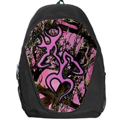 Pink Browning Deer Glitter Camo Camouflage Backpack Bag by Loisa77