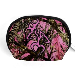 Pink Browning Deer Glitter Camo Camouflage Accessory Pouch (medium) by Loisa77