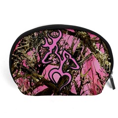 Pink Browning Deer Glitter Camo Camouflage Accessory Pouch (large) by Loisa77