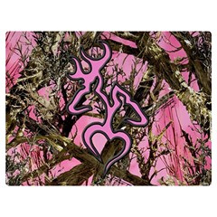 Pink Browning Deer Glitter Camo Camouflage Two Sides Premium Plush Fleece Blanket (baby Size) by Loisa77