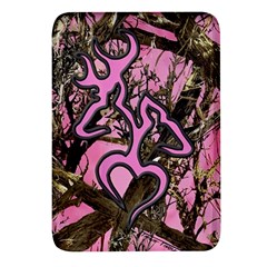 Pink Browning Deer Glitter Camo Camouflage Rectangular Glass Fridge Magnet (4 Pack) by Loisa77