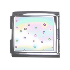 Stars Cute Pastel Pattern Rainbow Mega Link Italian Charm (18mm)