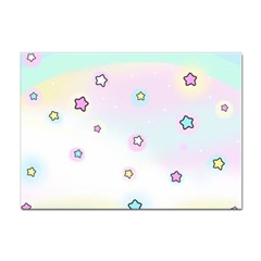 Stars Cute Pastel Pattern Rainbow Sticker A4 (100 Pack)