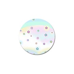 Stars Cute Pastel Pattern Rainbow Golf Ball Marker