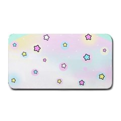 Stars Cute Pastel Pattern Rainbow Medium Bar Mat