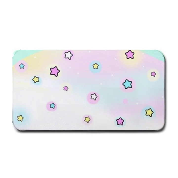 Stars Cute Pastel Pattern Rainbow Medium Bar Mat