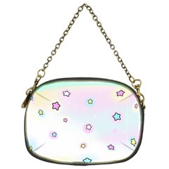 Stars Cute Pastel Pattern Rainbow Chain Purse (one Side) by Loisa77