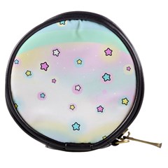 Stars Cute Pastel Pattern Rainbow Mini Makeup Bag