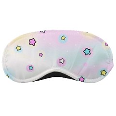 Stars Cute Pastel Pattern Rainbow Sleep Mask by Loisa77