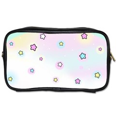 Stars Cute Pastel Pattern Rainbow Toiletries Bag (one Side) by Loisa77