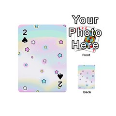 Stars Cute Pastel Pattern Rainbow Playing Cards 54 Designs (mini)