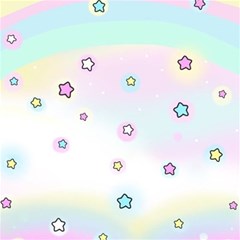 Stars Cute Pastel Pattern Rainbow Play Mat (square)