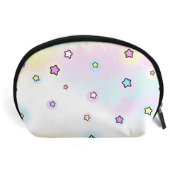 Stars Cute Pastel Pattern Rainbow Accessory Pouch (large) by Loisa77