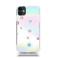 Stars Cute Pastel Pattern Rainbow Iphone 11 Tpu Uv Print Case by Loisa77