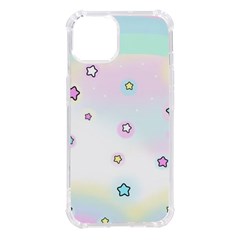 Stars Cute Pastel Pattern Rainbow Iphone 14 Tpu Uv Print Case by Loisa77