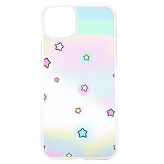 Stars Cute Pastel Pattern Rainbow Iphone 15 Tpu Uv Print Case by Loisa77