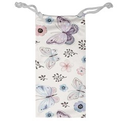 Butterflies Cute Flower Pastel Pattern Jewelry Bag