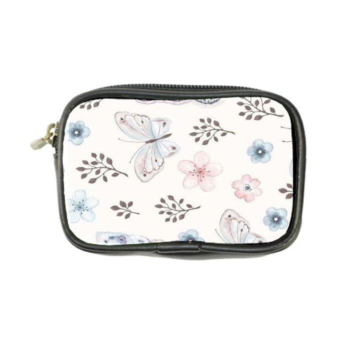 Butterflies Cute Flower Pastel Pattern Coin Purse