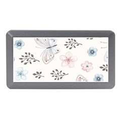 Butterflies Cute Flower Pastel Pattern Memory Card Reader (mini) by Loisa77