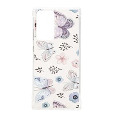 Butterflies Cute Flower Pastel Pattern Samsung Galaxy Note 20 Ultra Tpu Uv Case by Loisa77