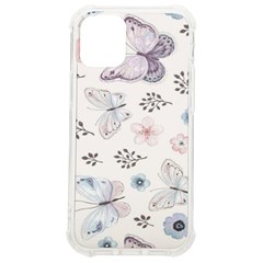 Butterflies Cute Flower Pastel Pattern Iphone 12 Mini Tpu Uv Print Case	 by Loisa77