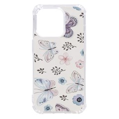 Butterflies Cute Flower Pastel Pattern Iphone 14 Pro Tpu Uv Print Case by Loisa77