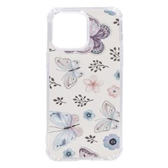 Butterflies Cute Flower Pastel Pattern Iphone 14 Pro Max Tpu Uv Print Case by Loisa77