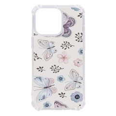 Butterflies Cute Flower Pastel Pattern Iphone 13 Pro Tpu Uv Print Case by Loisa77