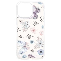 Butterflies Cute Flower Pastel Pattern Iphone 15 Plus Tpu Uv Print Case by Loisa77