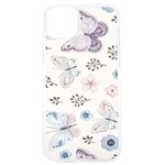 Butterflies Cute Flower Pastel Pattern iPhone 15 Pro TPU UV Print Case Front