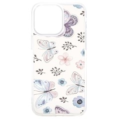 Butterflies Cute Flower Pastel Pattern Iphone 15 Pro Max Tpu Uv Print Case by Loisa77