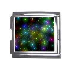 Stars Coloured Lights Background Mega Link Italian Charm (18mm)