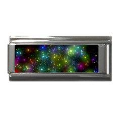 Stars Coloured Lights Background Superlink Italian Charm (9mm) by Loisa77