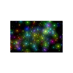 Stars Coloured Lights Background Sticker Rectangular (10 Pack) by Loisa77