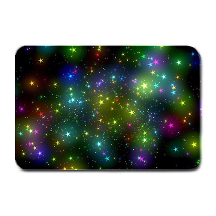 Stars Coloured Lights Background Plate Mats