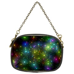 Stars Coloured Lights Background Chain Purse (one Side) by Loisa77