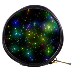 Stars Coloured Lights Background Mini Makeup Bag by Loisa77