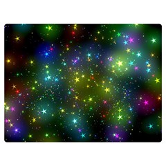 Stars Coloured Lights Background Premium Plush Fleece Blanket (extra Small) by Loisa77