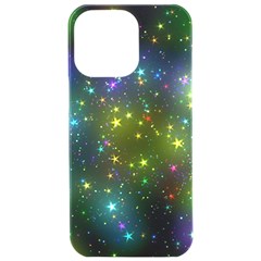 Stars Coloured Lights Background Iphone 15 Pro Max Black Uv Print Pc Hardshell Case by Loisa77