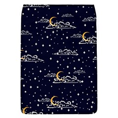 Hand Drawn Scratch Style Night-sky-with-moon-cloud Space Among-stars-seamless Pattern Vector Design Removable Flap Cover (l) by Ket1n9