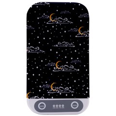 Hand Drawn Scratch Style Night-sky-with-moon-cloud Space Among-stars-seamless Pattern Vector Design Sterilizers by Ket1n9