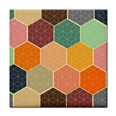 Hexagonal Pattern Vector Tile Coaster by Loisa77