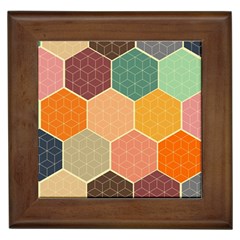 Hexagonal Pattern Vector Framed Tile by Loisa77